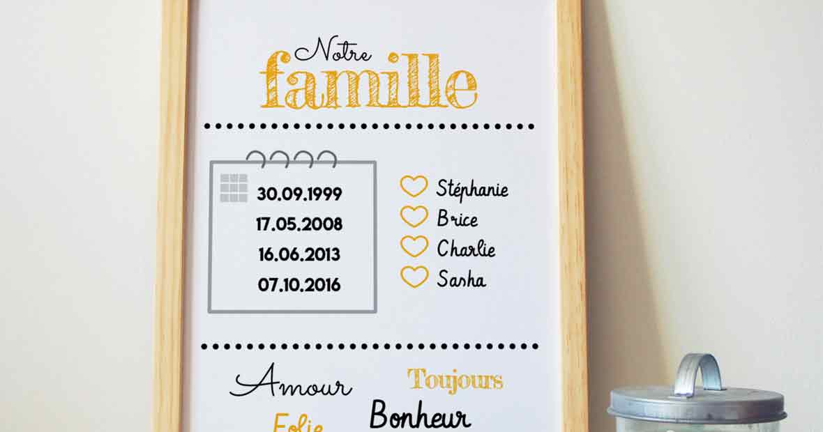 affiche de famille
